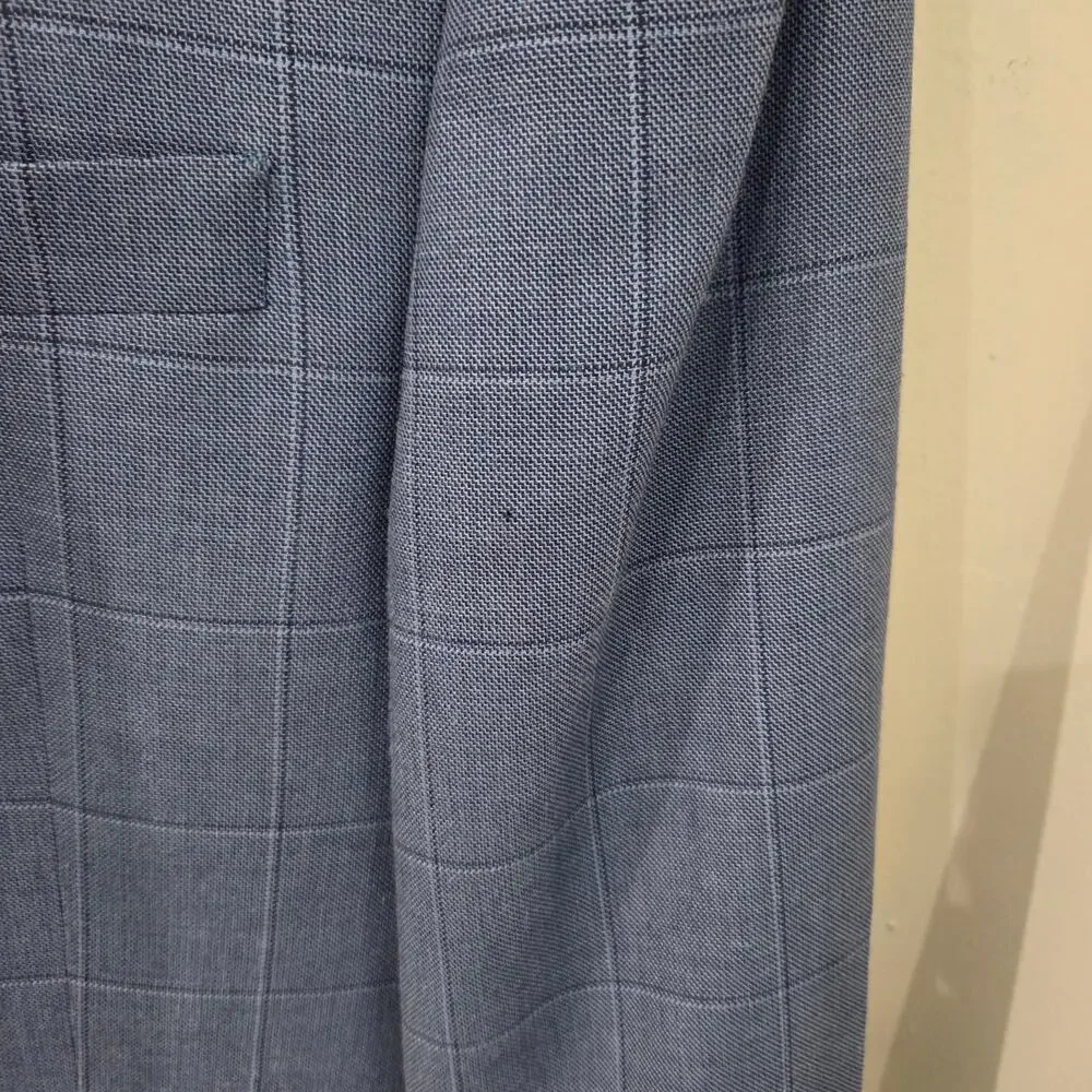 Men's Two Button Windowpane Plaid Suit Coat, Laruen,  Ralph Lauren, Size 44R